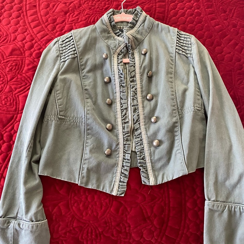 Army green jacket// worn a couple of times